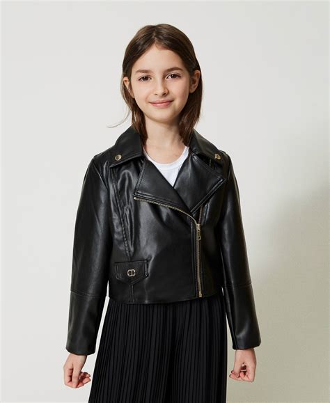 giacca in pelle da bambina chanel|Giacche .